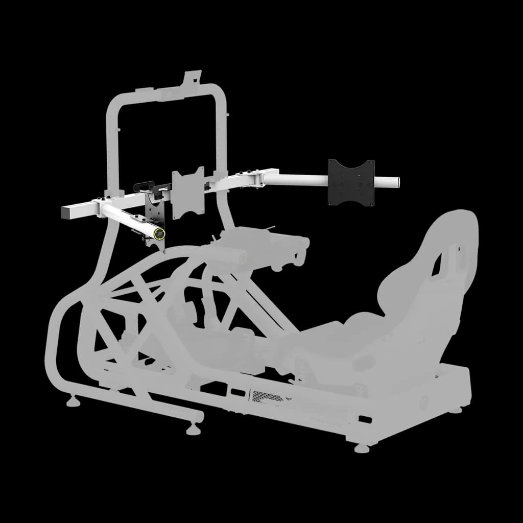 GT Cockpit Triple Monitor Expansion Kit (white)
